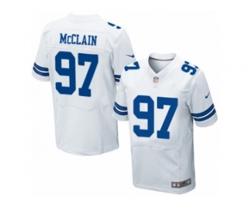 Men's Nike Dallas Cowboys #97 Terrell McClain Elite White NFL Jersey