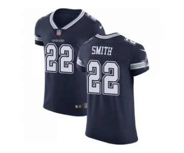 Nike Dallas Cowboys #22 Emmitt Smith Navy Blue Team Color Men Stitched NFL Vapor Untouchable Elite Jersey
