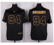 Nike Dallas Cowboys #94 Randy Gregory Black Pro Line Gold Collection Jersey[Elite]