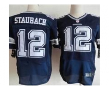nike nfl jerseys dallas cowboys #12 roger staubach blue[Elite]