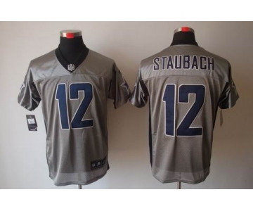 nike nfl jerseys dallas cowboys #12 staubach grey[Elite shadow]
