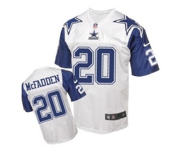 nike nfl jerseys dallas cowboys #20 Darren Mcfadden Throwback white[Elite]
