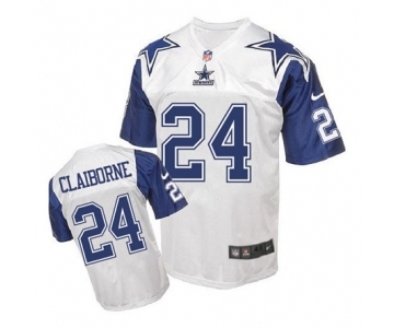 nike nfl jerseys dallas cowboys #24 Morris Claiborne Throwback white[Elite]