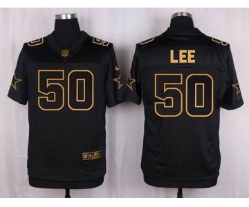 nike nfl jerseys dallas cowboys #50 sean lee black gold collection[Elite]