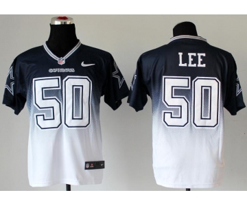nike nfl jerseys dallas cowboys #50 sean lee blue-white[Elite drift fashion][second version]