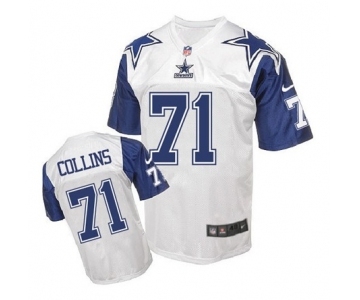 nike nfl jerseys dallas cowboys #71 Collins Throwback white[Elite]
