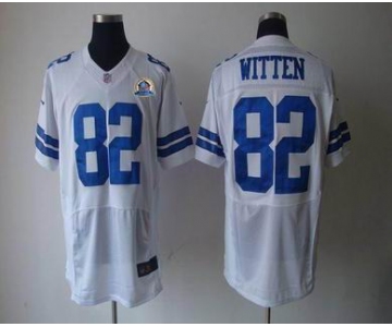 nike nfl jerseys dallas cowboys #82 witten white[Elite 50th Patch]