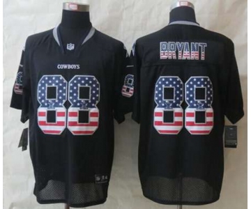 nike nfl jerseys dallas cowboys #88 bryant black[Elite USA flag fashion][bryant]