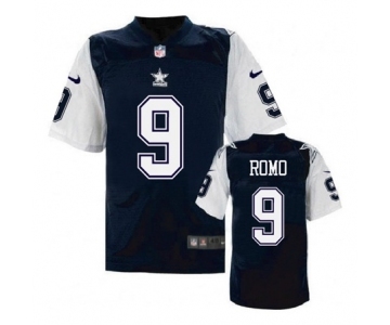 nike nfl jerseys dallas cowboys #9 Tony Romo Throwback Blue[Elite]