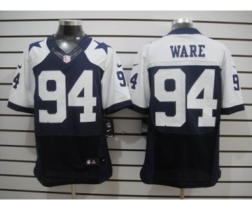 nike nfl jerseys dallas cowboys #94 ware blue(Elite thankgivings)
