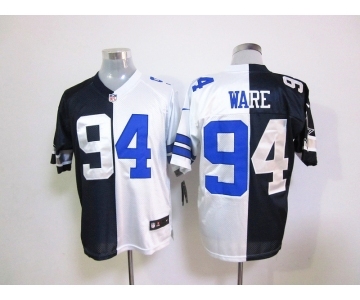 nike nfl jerseys dallas cowboys #94 ware white-blue[Elite split]