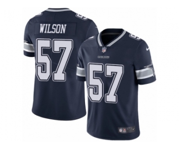 Men Nike Dallas Cowboys #57 Damien Wilson Navy Blue Team Color Vapor Untouchable Limited Player NFL Jersey