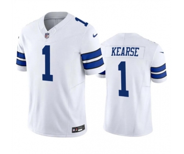Men's Dallas Cowboys #1 Jayron Kearse White 2023 F.U.S.E. Vapor Limited Football Stitched Jersey