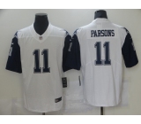 Men's Dallas Cowboys #11 Micah Parsons Nike White 2021 Throwback Limited Jersey