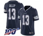 Men's Dallas Cowboys #13 Michael Gallup Navy Blue Team Color Vapor Untouchable Limited Player 100th Season Football Jersey Men's Dallas Cowboys #13 Michael Gallup Navy Blue Team Color Vapor Untouchable Limited Player 100th Season Football Jersey