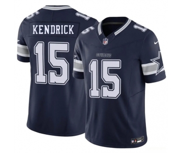 Men's Dallas Cowboys #15 Derion Kendrick Navy 2026 F.U.S.E Vapor Untouchable Limited Stitched Football Jersey