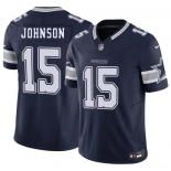 Men's Dallas Cowboys #15 Manuel Johnson Navy 2026 F.U.S.E. Vapor Untouchable Limited Stitched Football Jersey Men's Dallas Cowboys #15 Manuel Johnson Navy 2026 F.U.S.E. Vapor Untouchable Limited Stitched Football Jersey