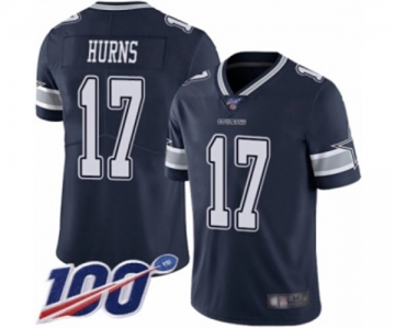 Men's Dallas Cowboys #17 Allen Hurns Navy Blue Team Color Vapor Untouchable Limited Player 100th Season Football Jersey