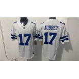 Men's Dallas Cowboys #17 Brandon Aubrey White 2026 F.U.S.E Vapor Untouchable Limited Stitched Football Jersey Men's Dallas Cowboys #17 Brandon Aubrey White 2026 F.U.S.E Vapor Untouchable Limited Stitched Football Jersey