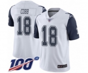 Men's Dallas Cowboys #18 Randall Cobb Limited White Rush Vapor Untouchable 100th Season Football Jersey Men's Dallas Cowboys #18 Randall Cobb Limited White Rush Vapor Untouchable 100th Season Football Jersey
