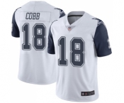 Men's Dallas Cowboys #18 Randall Cobb Limited White Rush Vapor Untouchable Football Jersey Men's Dallas Cowboys #18 Randall Cobb Limited White Rush Vapor Untouchable Football Jersey