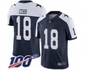 Men's Dallas Cowboys #18 Randall Cobb Navy Blue Throwback Alternate Vapor Untouchable Limited Player 100th Season Football Jersey Men's Dallas Cowboys #18 Randall Cobb Navy Blue Throwback Alternate Vapor Untouchable Limited Player 100th Season Football Jersey