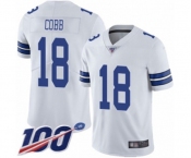 Men's Dallas Cowboys #18 Randall Cobb White Vapor Untouchable Limited Player 100th Season Football Jersey Men's Dallas Cowboys #18 Randall Cobb White Vapor Untouchable Limited Player 100th Season Football Jersey