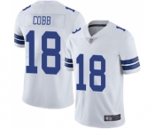 Men's Dallas Cowboys #18 Randall Cobb White Vapor Untouchable Limited Player Football Jersey Men's Dallas Cowboys #18 Randall Cobb White Vapor Untouchable Limited Player Football Jersey