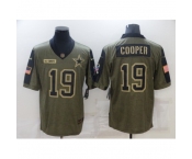 Men's Dallas Cowboys #19 Amari Cooper Nike Olive 2021 Salute To Service Limited Player Jersey