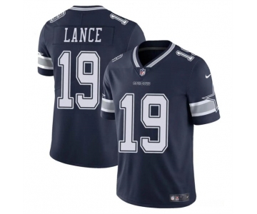 Men's Dallas Cowboys #19 Trey Lance Navy Vapor Untouchable Limited Football Stitched Jersey