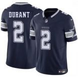 Men's Dallas Cowboys #2 Cobie Durant Navy 2026 F.U.S.E Vapor Untouchable Limited Stitched Football Jersey