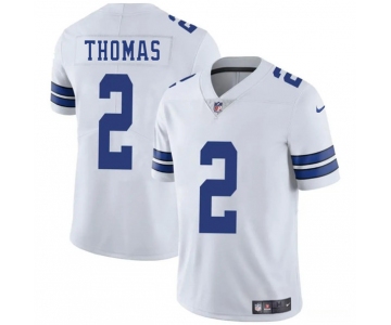 Men's Dallas Cowboys #2 Juanyeh Thomas White 2025 Vapor Untouchable Limited Football Stitched Jersey
