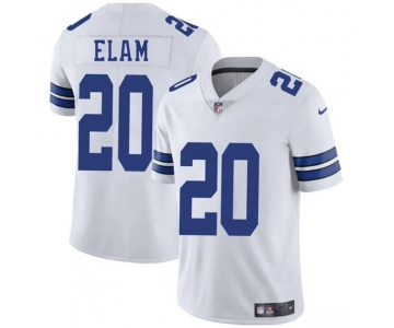 Men's Dallas Cowboys #20 Kaiir Elam White 2025 Vapor Untouchable Limited Football Stitched Jersey