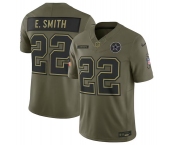 Men's Dallas Cowboys #22 Emmitt Smith Olive 2025 Salute to Service Limited Football Stitched Jersey
