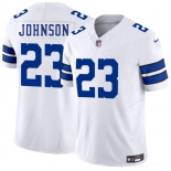 Men's Dallas Cowboys #23 Buddy Johnson White 2025 F.U.S.E. Vapor Untouchable Limited Football Stitched Jersey