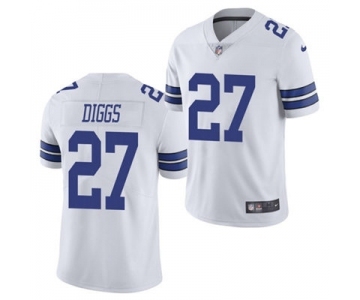 Men's Dallas Cowboys #27 Trevon Diggs White Vapor Limited Stitched Football Jersey
