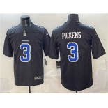 Men's Dallas Cowboys #3 George pickens Black Fashion Vapor Untouchable Limited Stitched Football Jersey