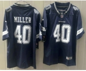 Men's Dallas Cowboys #40 Von Miller Limited Navy Vapor Jersey Men's Dallas Cowboys #40 Von Miller Limited Navy Vapor Jersey