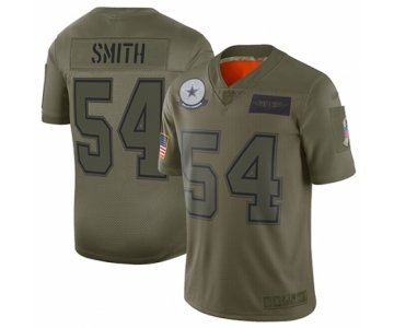 Men's Dallas Cowboys #54 Jaylon Smith Limited Camo 2019 Salute to Service Football Jersey