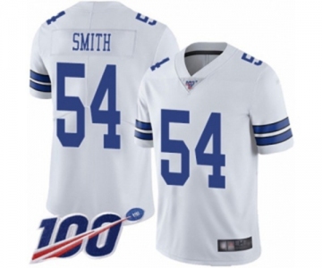 Men's Dallas Cowboys #54 Jaylon Smith White Vapor Untouchable Limited Player 100th Season Football Jersey