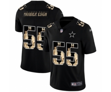 Men's Dallas Cowboys #55 Leighton Vander Esch Black Statue of Liberty Limited Player Football Jersey