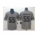 Men's Dallas Cowboys #55 Leighton Vander Esch Limited Gray Rush Gridiron Football Jersey