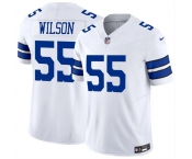 Men's Dallas Cowboys #55 Logan Wilson White 2025 F.U.S.E Vapor Untouchable Limited Football Stitched Jersey Men's Dallas Cowboys #55 Logan Wilson White 2025 F.U.S.E Vapor Untouchable Limited Football Stitched Jersey