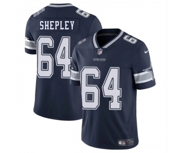 Men's Dallas Cowboys #64 Dakoda Shepleys Navy Blue 2025 Vapor Untouchable Limited Football Stitched Jersey