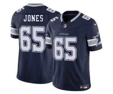 Men's Dallas Cowboys #65 Robert Jones Navy 2025 F.U.S.E. Vapor Untouchable Limited Football Stitched Jersey
