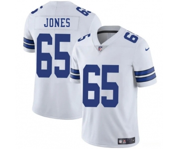 Men's Dallas Cowboys #65 Robert Jones White 2025 Vapor Untouchable Limited Football Stitched Jersey