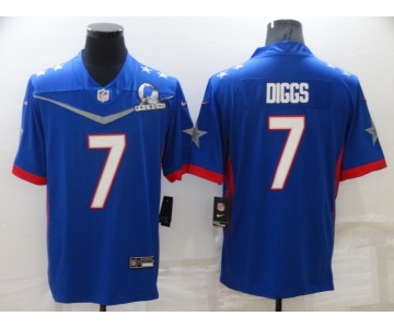 Men's Dallas Cowboys #7 Trevon Diggs Nike Royal 2022 NFC Pro Bowl Limited Player Jersey