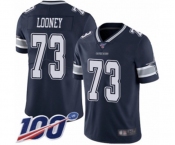 Men's Dallas Cowboys #73 Joe Looney Navy Blue Team Color Vapor Untouchable Limited Player 100th Season Football Jersey