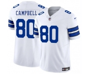 Men's Dallas Cowboys #80 Parris Campbell White 2025 F.U.S.E. Vapor Untouchable Limited Football Stitched Jersey