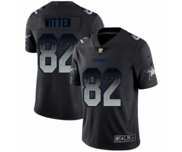Men's Dallas Cowboys #82 Jason Witten Black Smoke Fashion Limited Football Jersey
